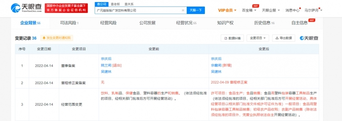 宗馥莉接掌娃哈哈廣發飲料董事 農業板塊或迎新布局